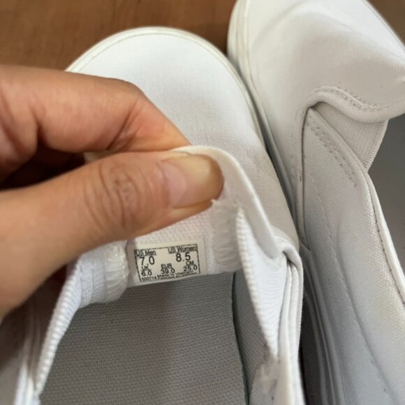 White Vans Slip Ons - Picture 5 of 5